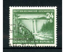 1954 - LOTTO/17663 - GERMANIA DDR - AIUTO VITTIME INONDAZIONI - USATO