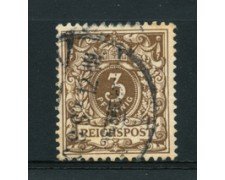 1889 - LOTTO/17675 - GERMANIA - 3 PFENNIG BRUNO - USATO