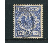 1889 - LOTTO/17678 - GERMANIA - 20 FENNIG OLTREMARE - USATO