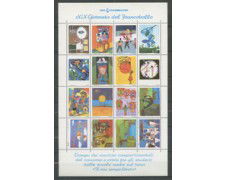 1977 ITALIA - LOTTO/1768 - 19° GIORNATA DEL FRANCOBOLLO FOGLIETTO ERINNOFILO