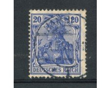 1905 - LOTTO/17696 - GERMANIA - 20p. AZZURRO VIOLETTO - USATO