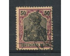 1905 - LOTTO/17701 - GERMANIA - 50p. CARMINIO NERO - USATO