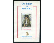 1983 ITALIA - LOTTO/1771 - 61° FIERA DI MILANO - FOGLIETTO ERINNOFILO