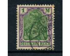 1920 - LOTTO/17737 - GERMANIA - 1 M. VIOLETTO VERDE - USATO