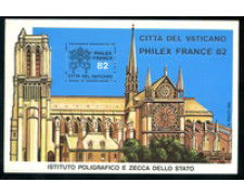 1982 CITTA  DEL VATICANO - LOTTO/1773 - PHILEXFRANCE 82 - FOGLIETTO ERINNOFILO IPSZ