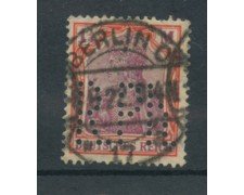 1920 - LOTTO/17740 - GERMANIA - 1e1/4 M. VERMIGLIO LILLA - USATO PERFIN