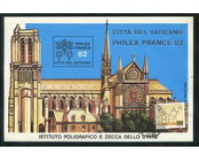 1982 CITTA DEL VATICANO - LOTTO/1774A - PHILEXFRANCE 82 - FOGLIETTO ERINNOFILO USATO