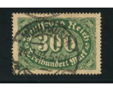 1921 - LOTTO/17771 - GERMANIA REICH - 300m. VERDE - USATO