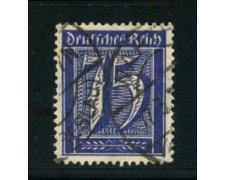 1922 - LOTTO/17777 - GERMANIA REICH - 75p. OLTREMARE - USATO