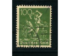 1922 - LOTTO/17779 - GERMANIA REICH - 100p. VERDE - USATO