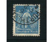 1922 - LOTTO/17782 - GERMANIA REICH - 10m. AZZURRO - USATO