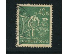 1922 - LOTTO/17786 - GERMANIA REICH - 40m. VERDE - USATO