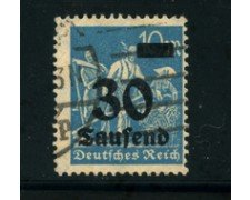 1923 - LOTTO/17869 - GERMANIA REICH - 30t.su 10m. AZZURRO - USATO