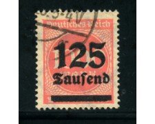 1923 - LOTTO/17876 - GERMANIA REICH - 125t. su 1000m. ROSA - USATO