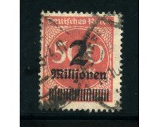 1923 - LOTTO/17886 - GERMANIA REICH  - 2Mn. su 500m. ROSSO - USATO