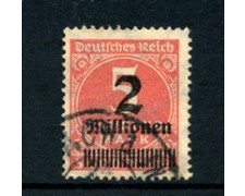 1923 - LOTTO/17889 - GERMANIA REICH - 2Mn. su 5t. ROSSO - USATO