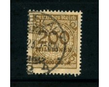 1923 - LOTTO/17904 - GERMANIA REICH - 200Mn. BISTRO - USATO