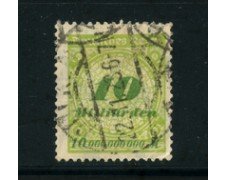1923 - LOTTO/17910 - GERMANIA REICH - 10Md. VERDE GIALLO - USATO