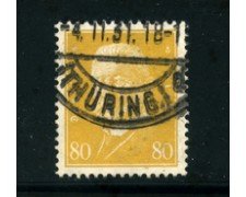 1928 - LOTTO/17921 - GERMANIA REICH - 80p. GIALLO  HINDENBURG - USATO