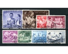 1960 - LOTTO/18009 - BELGIO - INDIPENDENZA DEL CONGO  8v. - USATI