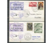 ITALIA - 1967 - LOTTO/18341A - 50° VOLO NAPOLI PALERMO NAPOLI - 2 BUSTE
