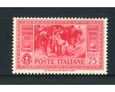 1932 - LOTTO/18359 - REGNO - 75 cent. GIUSEPPE GARIBALDI - NUOVO