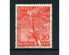 1952 - LOTTO/18618 - BERLINO - 20p. OLIMPIADI DI HELSINKI - NUOVO