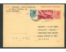1977 - LOTTO/18654 - REPUBBLICA - CARTOLINA POSTALE PER MILANO