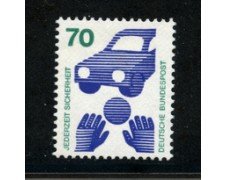 1972 - LOTTO/18919 -  GERMANIA FEDERALE - 70p. INFORTUNI - NUOVO