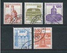 1982 - LOTTO/19010U - GERMANIA - CASTELLI E FORTEZZE 5v. USATI