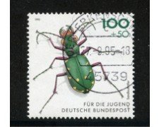 1993 - LOTTO/19050U - GERMANIA - 100+50p. INSETTI CICIDELIDAE - USATO