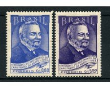1953 - LOTTO/19208 - BRASILE - ABREU SCRITTORE 2v. - NUOVI