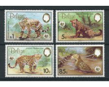 1983 - LOTTO/19239 - BELIZE - WWF IL GIAGUARO 4v. - NUOVI