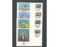1986 - LOTTO/19240 - MALDIVE - WWF  FAUNA MARINA  FDC.