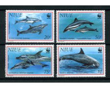 1993 - LOTTO/19259 - NIUE - DELFINI DEL PACIFICO  4v. - NUOVI