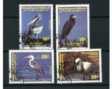 1991 - LOTTO/19268 - DJIBOUTI - UCCELLI LOCALI 4v. - USATI