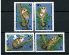 1989 - LOTTO/19278 - TANZANIA - GALAGIDI 4V. - NUOVI