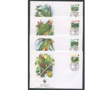 1993 - LOTTO/19281B -  ISOLE CAYMAN - PAPPAGALLI 4 FDC .