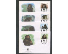 1994 - LOTTO/19288B - LAOS - ORSO DELLA MALESIA 4 FDC.