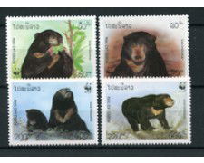 1994 - LOTTO/19288 - LAOS - ORSO DELLA MALESIA 4v. - NUOVI