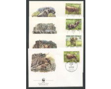 1988 - LOTTO/19295B - GABON - ELEFANTE DELLE FORESTE 4 FDC.