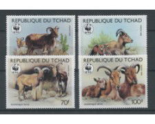 1988 - LOTTO/19296 - TCHAD -  MUFLONE 4v. - NUOVI