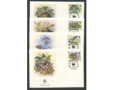 1989 - LOTTO/19928B - BULGARIA - PIPISTRELLI 4 FDC.