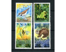 1989 - LOTTO/19304 - LIECHTENSTEIN - PROTEZIONE NATURA 4v. - NUOVI