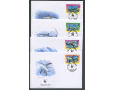 2002 - LOTTO/19384B - TOKELAU - SQUALO VOLPE 4 FDC.