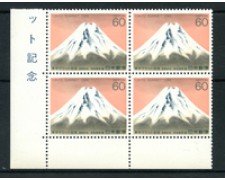 1986 - LOTTO/19477Q - GIAPPONE -  6° SUMMIT A TOKYO -  QUARTINA