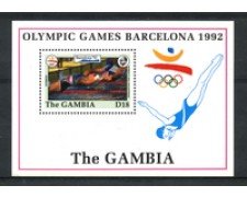 1992 - LOTTO/19525 - GAMBIA - OLIMPIADE BARCELLONA  -  NUOTO  BF. - NUOVO