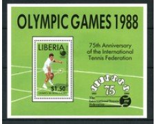 1988 - LIBERIA - LOTTO/19610 - OLIMPIADI DI SEOUL - FOGLIETTO