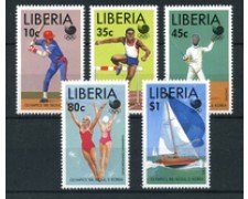 1988 - LIBERIA - LOTTO/19701 - OLIMPIADI DI SEOUL 5v. - NUOVI