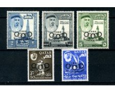 1964 - QATAR - LOTTO/19720N - OLIMPIADI DI TOKIO  5v. - NUOVI